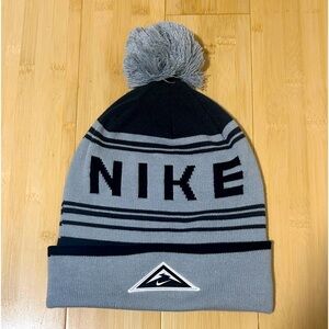 Black and Grey Nike Dri-Fit Trail GRX Beanie.